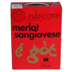 Vīns E'Got Sangiovese Merlot Rubicone IGT 12% 3l