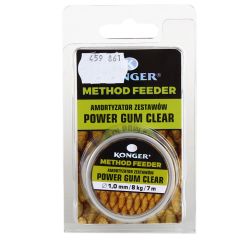 Fīdera gumija Konger Power Gum Clear 1.0mm/8kg/7m