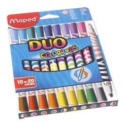 Flomasteri MAPED Color Peps DUO 20 kr. kart.blīst.