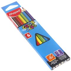 Krāsu zīmuļi Maped Color`Peps 6-krāsas