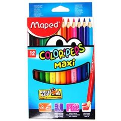 Krāsu zīmuļi Maped Color`Peps Maxi 12-krāsas