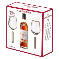 Konjaks Courvoisier VSOP 40% 0.7l + 2 glāzes