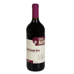 Vīns Liter Man red semi dry 12.5% 1l