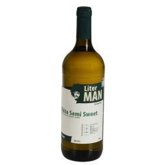 Vīns Liter Man white semi sweet 12.5% 1l