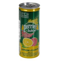 Dzēriens Perrier&Juice lemon and guava 0.25l ar depoz.