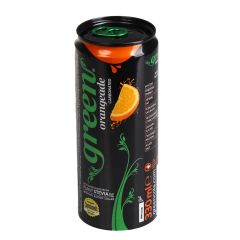 Dzēriens Green Orange Sleek 0.33l gāz. ar depoz.