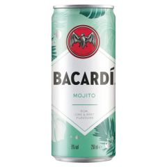 Alk.Kokteilis Bacardi Mojito 5% 0.25l ar depoz.