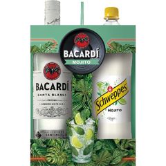 Rums Bacardi Carta Blanca 0.7L 37.5%+Schwep.Mojito ar depoz.
