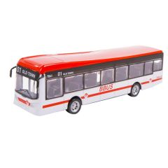 Rot. Autobuss Bburago City Bus, 19 cm, 18-32102
