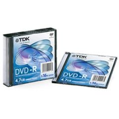 Matrica DVD-R TDK 1-16x slim