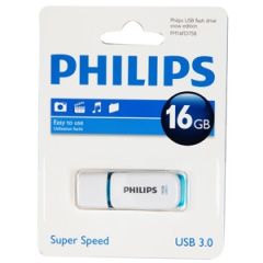 Zibatmiņa Philips USB 3.0 16GB Snow Edition zila