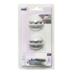 Plauktu turētājs 3-6mm balts 2gab.