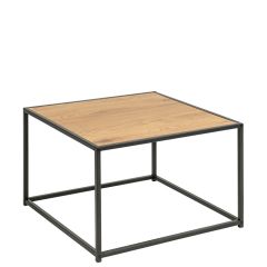 Kafijas galds SEAFORD 60x60xH40cm melns/ozola
