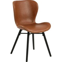 Krēsls BATILDA 47x53xH82.5cm melns/brūns