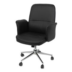 Biroja krēsls AIDAHO 67x63xH98-108cm melns