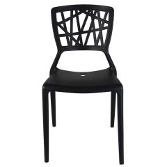 Krēsls GRENOBLE2 50.5x43xH84cm melns