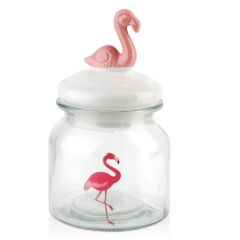 Burka stikla Flamingo 600ml 10.5xh20cm