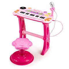 Rot. Klavieres ar mp3 mikrofonu rozā