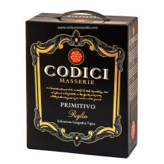 Vīns Codici Primitivo Puglia IGT BIB 13.5% 3l sauss