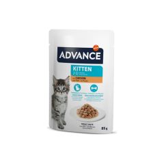 Konservi kaķēniem Advance chicken 85g