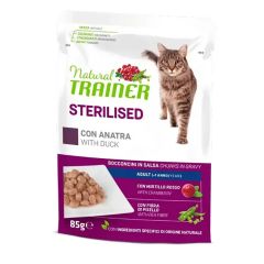 Konservi kaķiem Natural Trainer, pīle, 85g