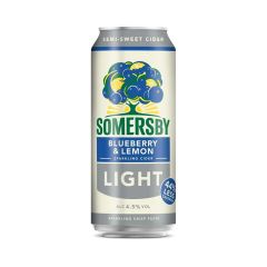 Sidrs Somersby Blueberry & Lemon Lite 4.5% 0.5l skārd. ar de