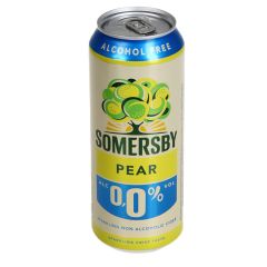 Sidrs Somersby Pear bezalk. 0% 0.5l skārd. ar depoz.