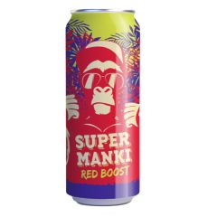 Dzēriens Super Manki Red Boost 0.33l skārd. ar depoz.