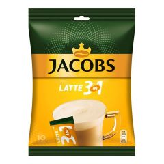 Kafija šķīst.Jacobs Cafe Latte 12.5gx10gab.