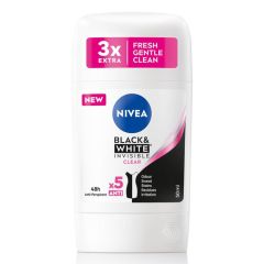 Dezodorants Nivea Black&White Invisible Clear 50ml