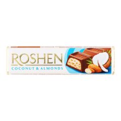 Šokolāde piena Roshen mandeļu un koksr, pild, 38g
