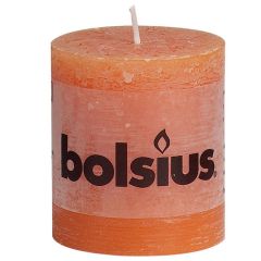 Svece stabs Bolsius oranža 6.8x8cm