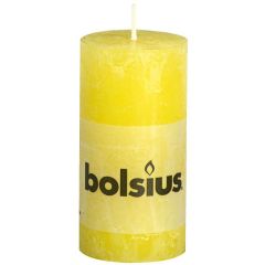 Svece stabs Bolsius dzeltena 5x10cm