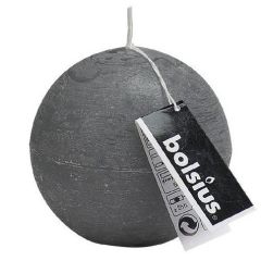 Svece lode Rustic pelēka 8cm