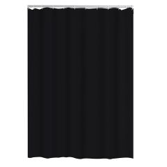 Dušas aizkars  Madison  180X200 cm, melns, tekstils