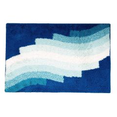 Vannas istabas paklājs Streak  60x90 cm, zils, akrils