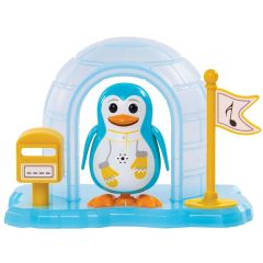 Digitālais pingvīns ar ledus māju