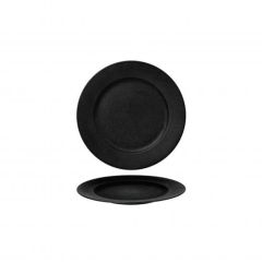 Šķīvis Fine Plus Satin 21cm, melns porcelāna