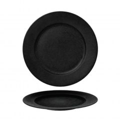 Šķīvis Fine Plus Satin 27cm, melns porcelāna