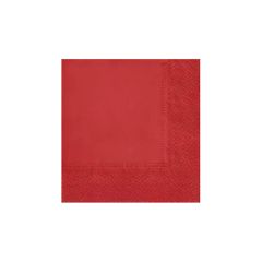 Salvetes 33x33cm Unicolor sarkanas
