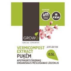 Vermikomposts Growo puķēm 0.5l
