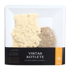 Vistas kotlete ar siera mērci un pastu 250g