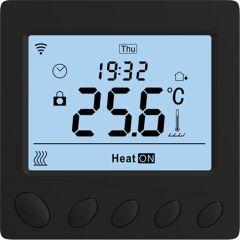 Termoregulators W390 melns 16A, programmējams, WIFI