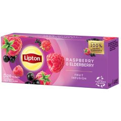 Tēja augļu Lipton Raspberry Elderberry 20gab.