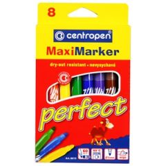 Flomasteri Centropen Maxi Perfect 8 krāsas