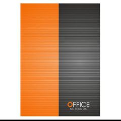 Klade A4/96 Office rūtiņu, oranža, zaļa