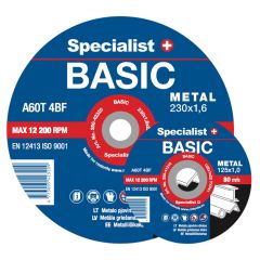 Disks metālam Specialist Basic 125x1.6x22mm
