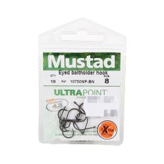 Āķi MUSTAD Eyed Baitholder 10gab BN, #8