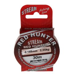 Aukla RED HUNTER 30m, 0.148mm, sarkana