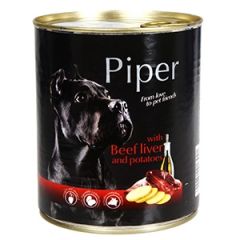 Barība suņiem Piper liellopu aknas, kartupeļi 800g